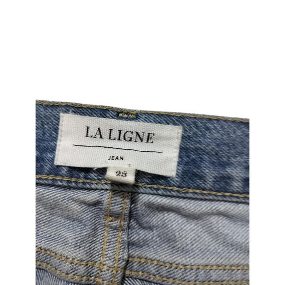 La Ligne Molly high-rise straight ligh blue jean size 23 - Picture 11 of 12